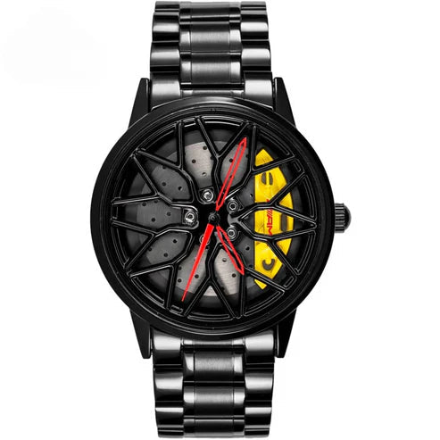 Men's Sports Car Rim Watch with Spinning Dial gearflix
