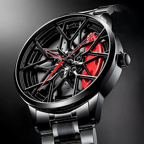 Men's Sports Car Rim Watch with Spinning Dial gearflix