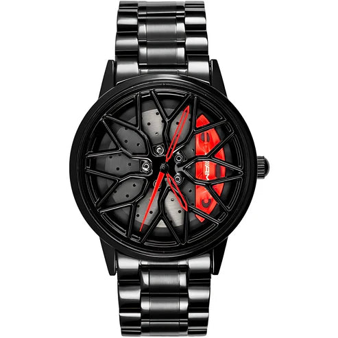 Men's Sports Car Rim Watch with Spinning Dial gearflix