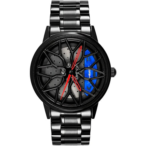 Men's Sports Car Rim Watch with Spinning Dial gearflix